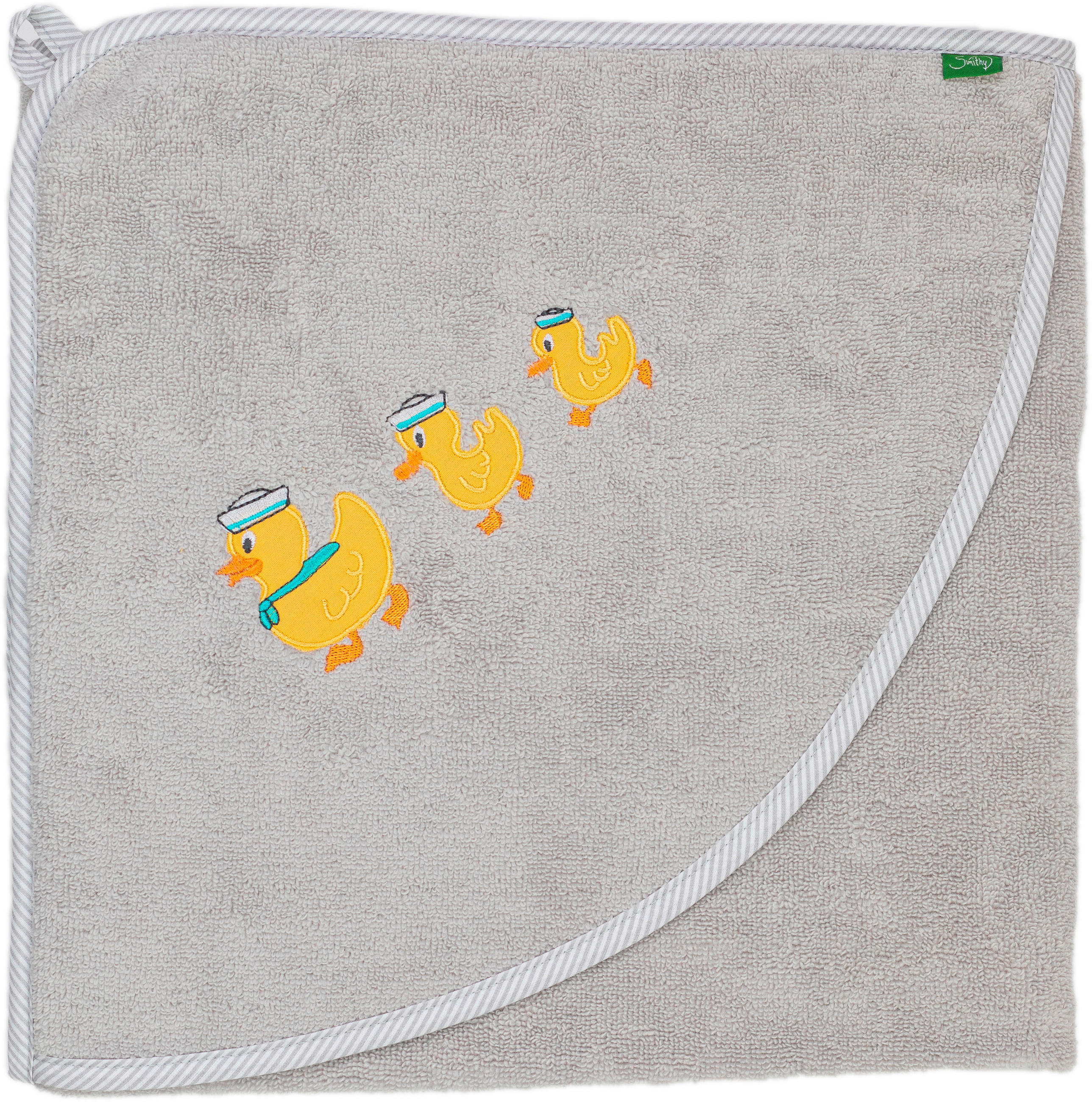 KAPUZENBADETUCH 100/100 cm    - Hellgrau, Basics, Textil (100/100cm)