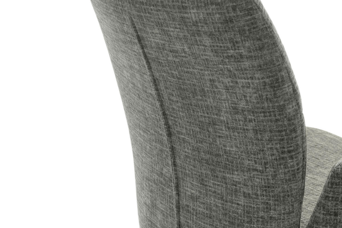 ARMLEHNSTUHL  in Flachgewebe  - Schwarz/Grau, Design, Textil/Metall (60/87/61cm) - Novel