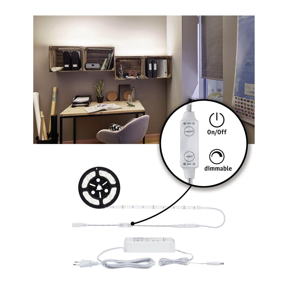 LED-STRIP  78959  - Weiß, Basics, Kunststoff (300cm) - Paulmann