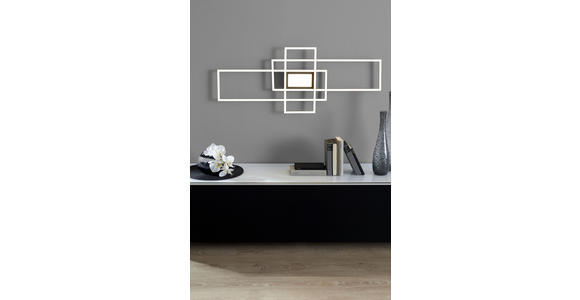 LED-DECKENLEUCHTE 105/42/6,5 cm - Anthrazit/Weiß, Trend, Kunststoff/Metall (105/42/6,5cm) - Novel