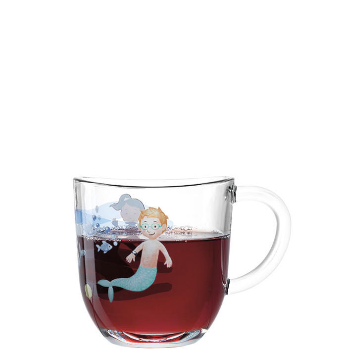 KINDERTASSE - Klar, Trend, Glas (11,5/8,8/8,4cm) - Leonardo