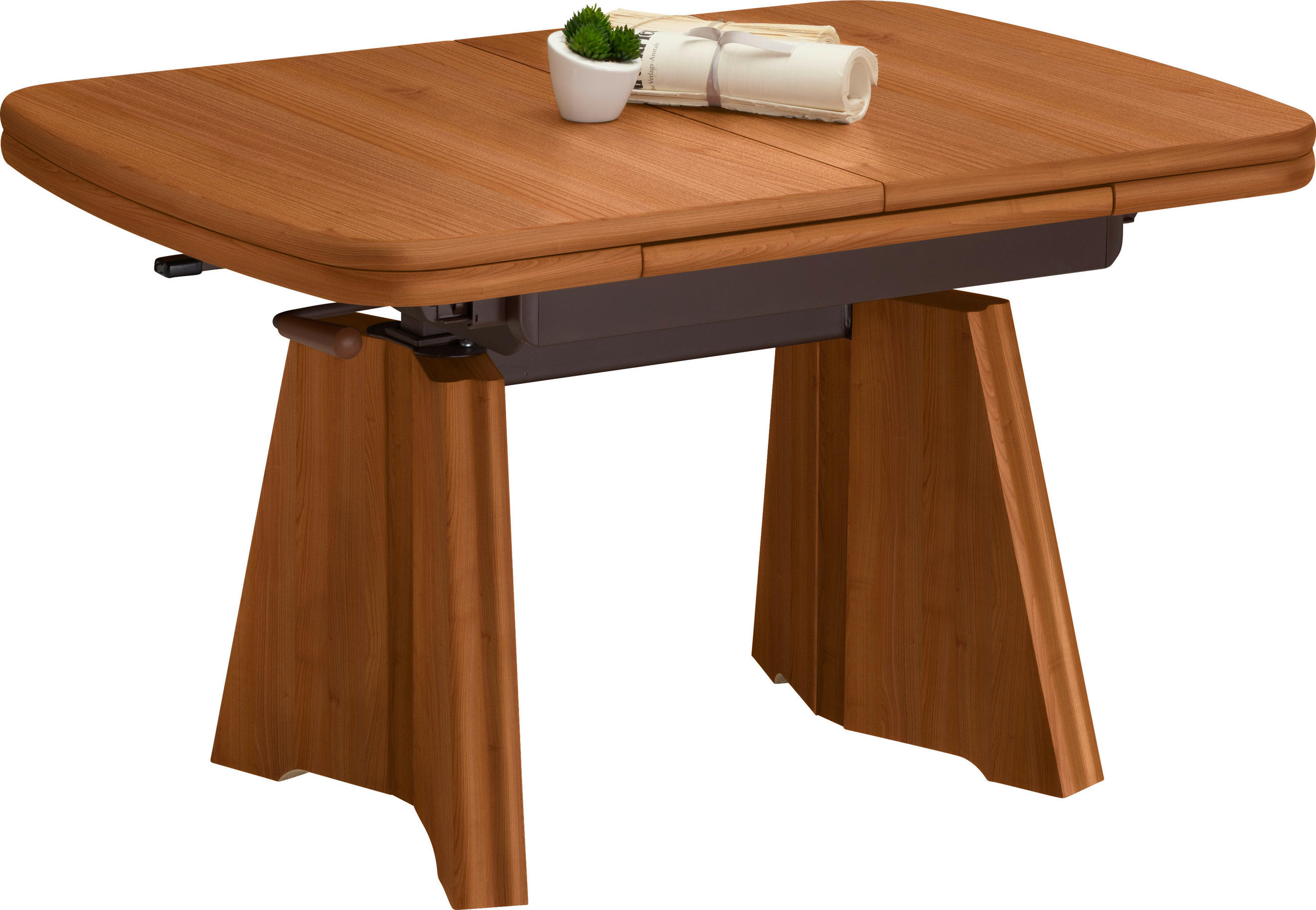 COUCHTISCH in Metall, Holzwerkstoff 90-131/65/56-75 cm  - Kirschbaumfarben, Konventionell, Holzwerkstoff/Metall (90-131/65/56-75cm) - Venda