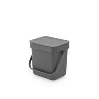 ABFALLEIMER SORT & GO 3 L  - Grau, Design, Kunststoff (18,8/18,1/13,9cm) - Brabantia