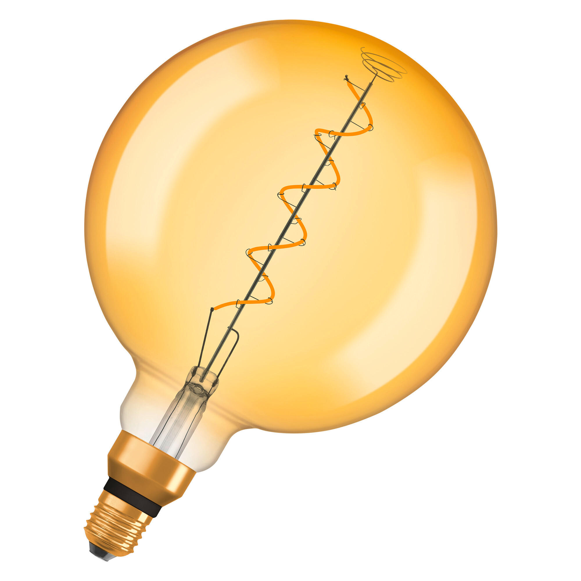LED-LEUCHTMITTEL   E27 4 W 300 lm  - Goldfarben, Basics, Glas (20/28,7cm) - Osram