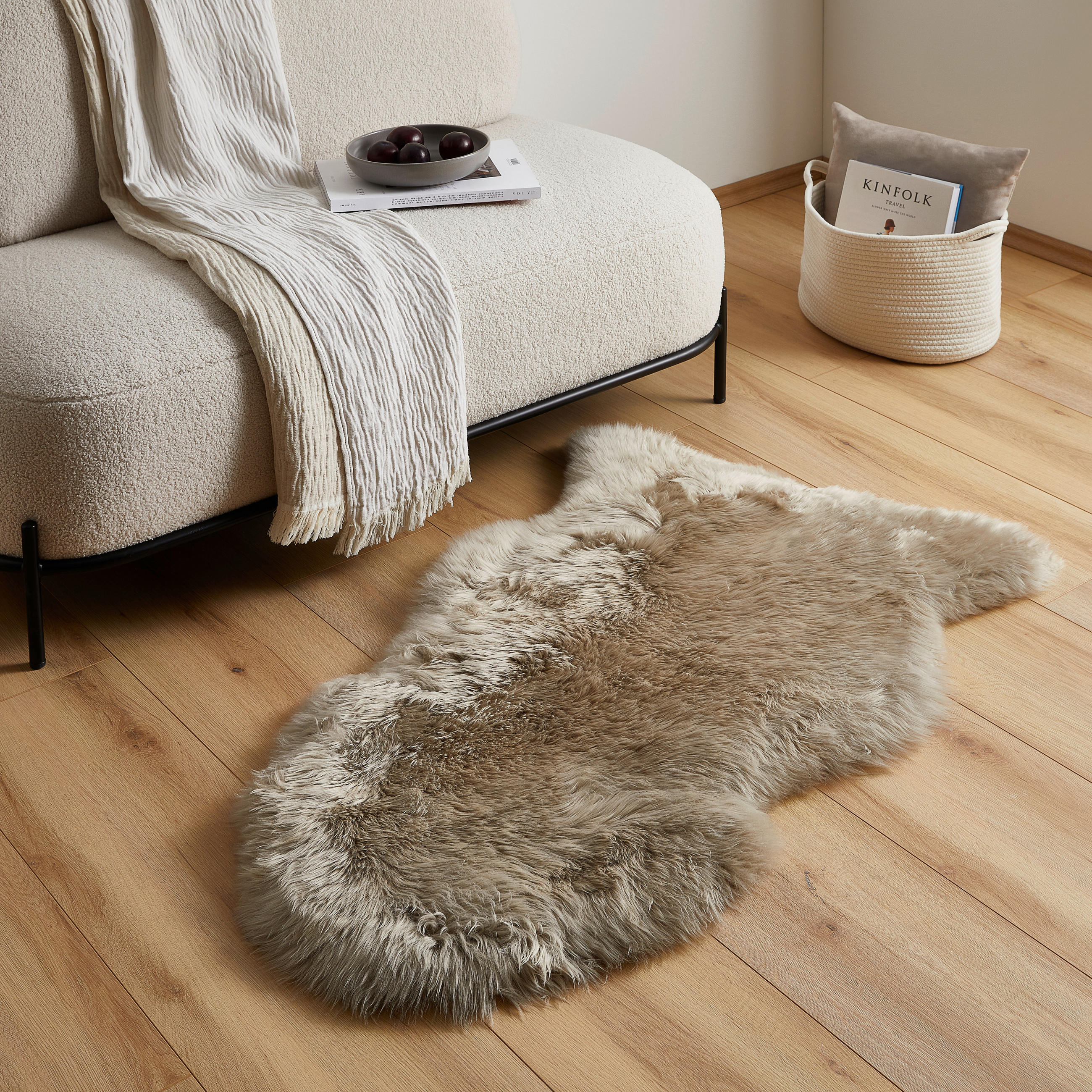 FÅRSKINN 65-70/100-105 cm Adelaide  - brun, Natur, päls (65-70/100-105cm) - Linea Natura