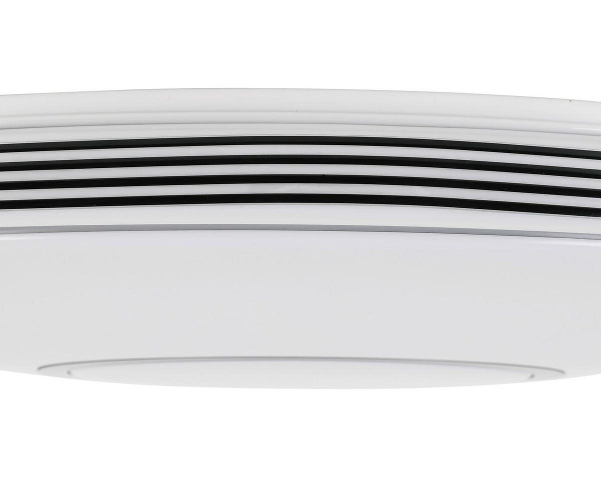 STROPNÍ LED SVÍTIDLO, 73/7,5 cm  - bílá/černá, Basics, kov/plast (73/7,5cm) - Novel