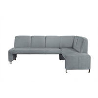 KLUPA KUTNA  tamno siva  drvo, tekstil, drvni materijal      - srebrne boje/tamno siva, Moderno, drvni materijal/drvo (243/158cm) - Livetastic
