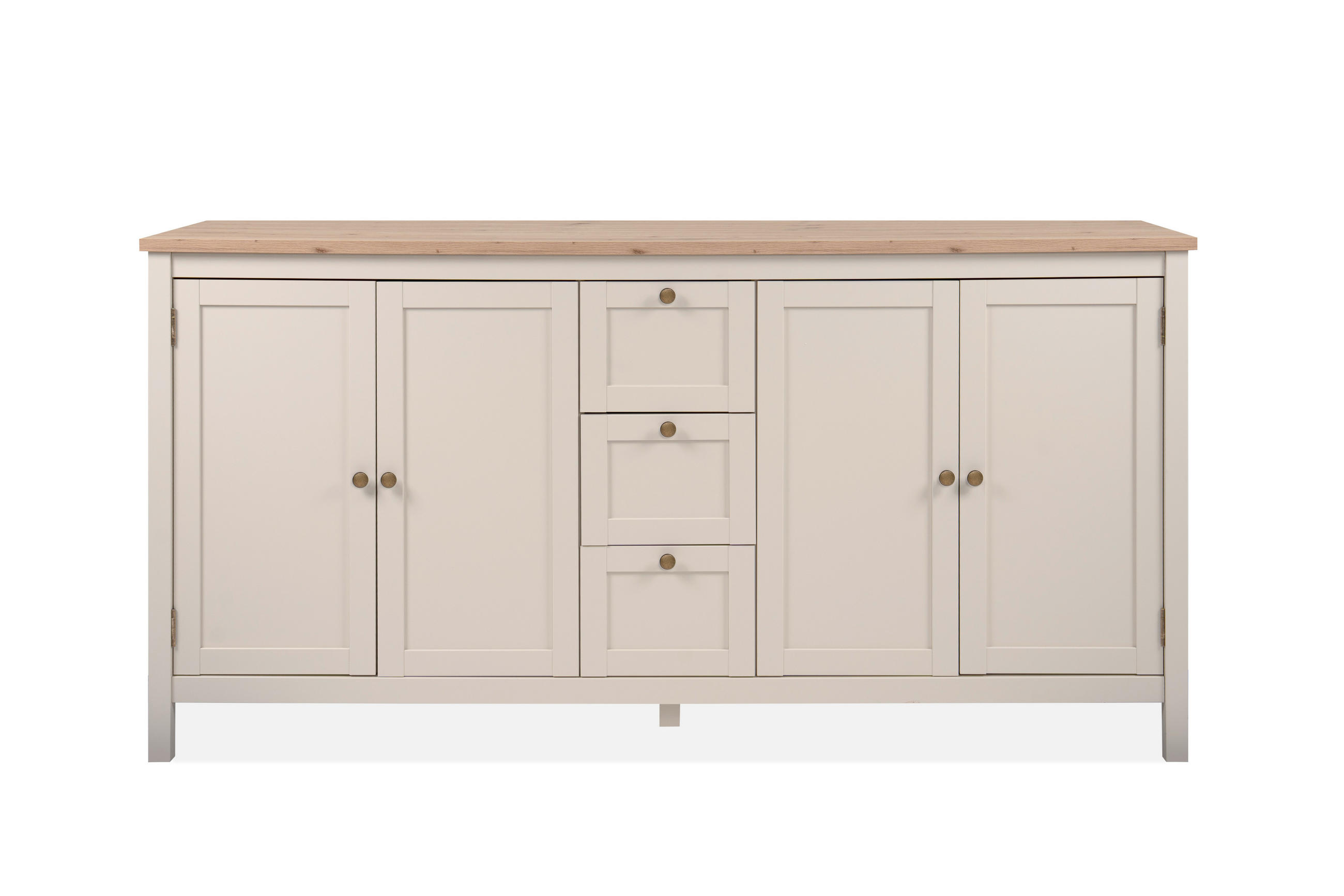 SIDEBOARD  180/90/40 cm 3 Schublade(n)  - Kaschmir/Eiche Artisan, Konventionell, Holzwerkstoff/Metall (180/90/40cm) - MID.YOU