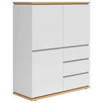 HIGHBOARD  in 100/121/42 cm  - Schwarz/Weiß, MODERN, Holzwerkstoff (100/121/42cm) - Xora