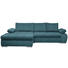 WOHNLANDSCHAFT in Textil Petrol - Chromfarben/Petrol, Design, Kunststoff/Textil (173/294cm) - Carryhome WOHNLANDSCHAFT in Textil Petrol - Chromfarben/Petrol, Design, Kunststoff/Textil (173/294cm) - Carryhome