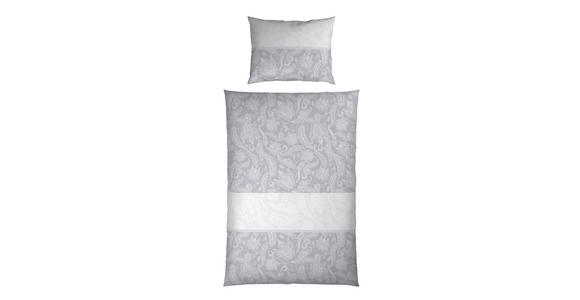 BETTWÄSCHE 2-teilig Satin 140/200 cm  - Grau, Textil (140/200cm) - Novel