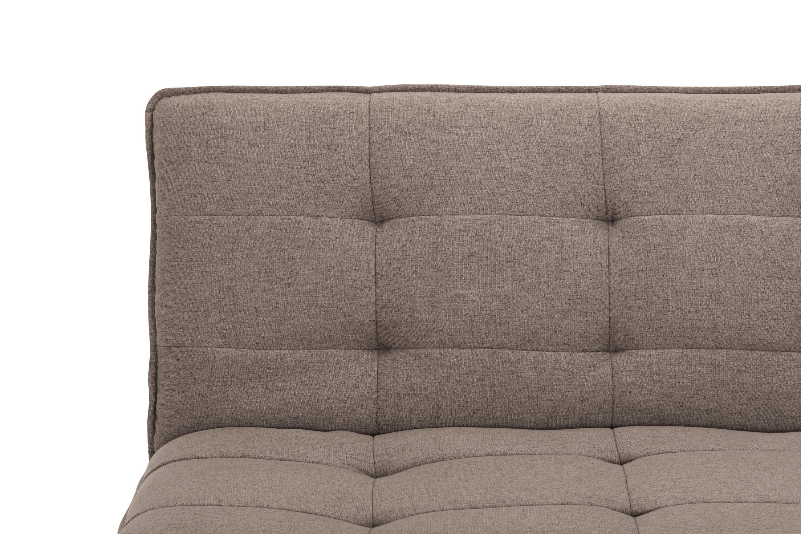 SCHLAFSOFA Leinenoptik Braun  - Silberfarben/Braun, Basics, Textil/Metall (194/87/102cm) - MID.YOU