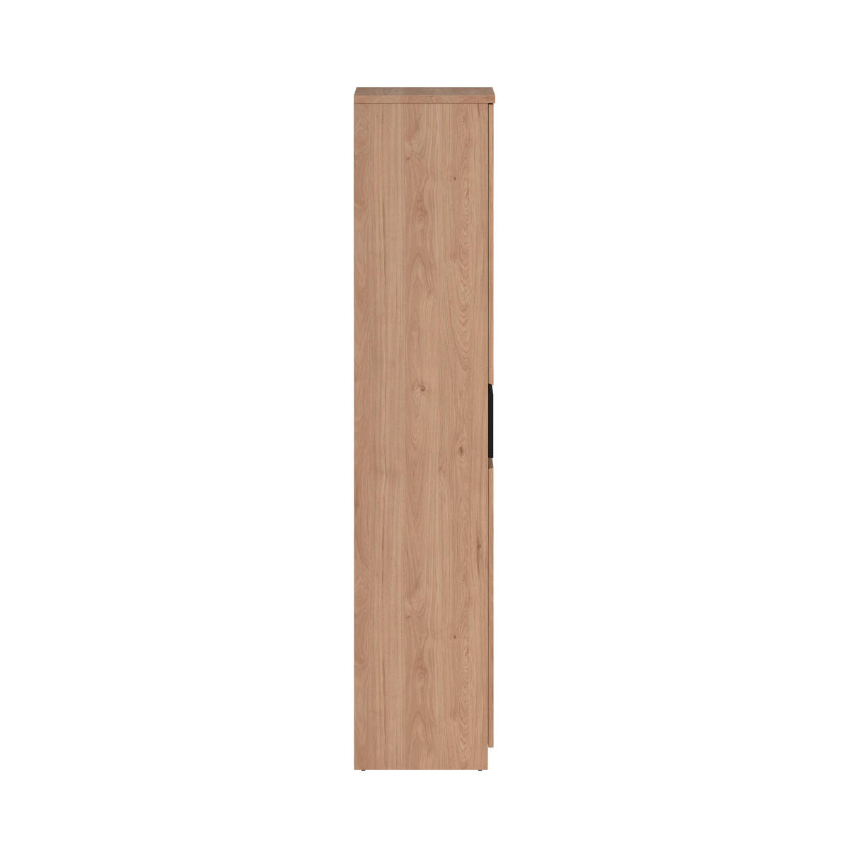SCHUHSCHRANK Schwarz, Eichefarben  - Eichefarben/Schwarz, Design, Holzwerkstoff (80,4/191,7/40cm) - Livetastic