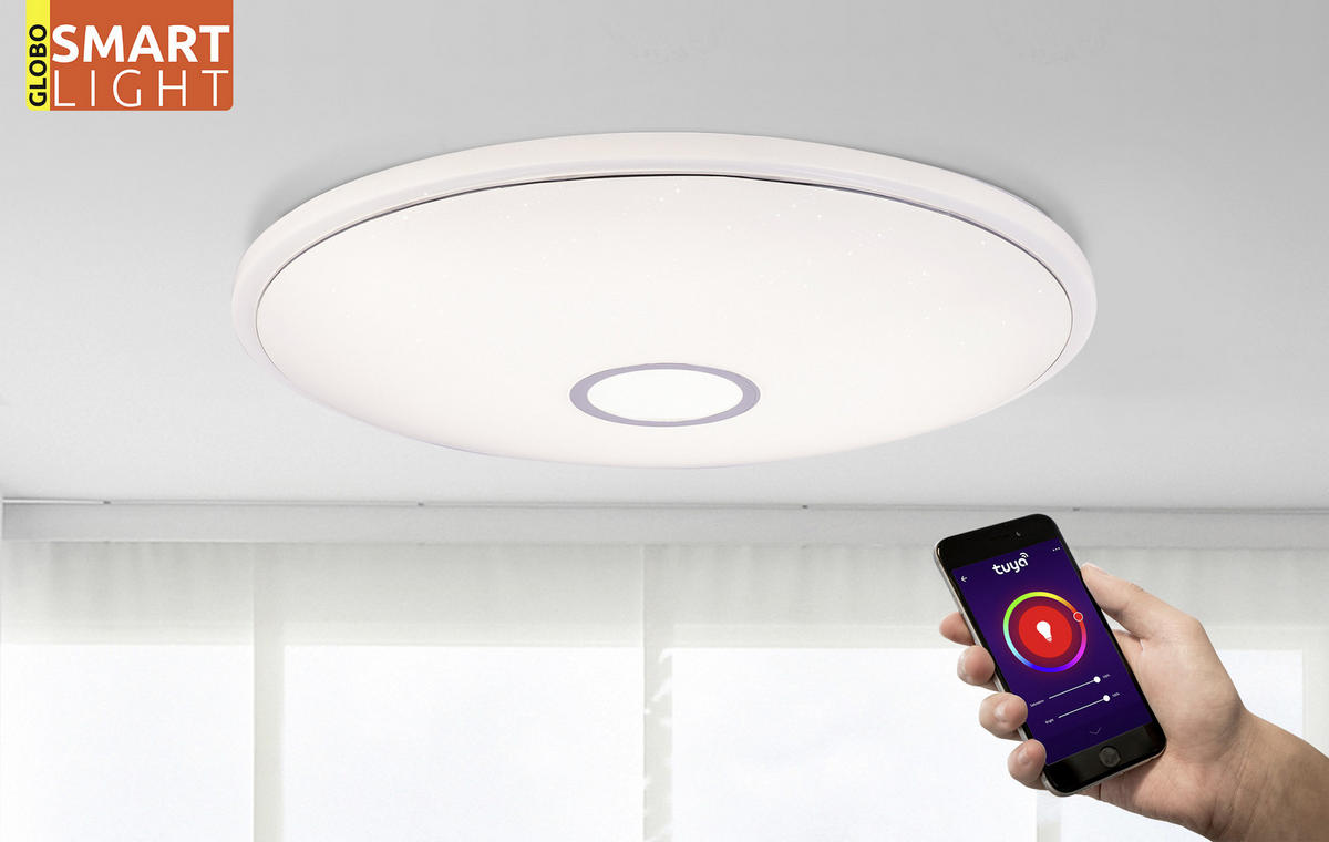 LED-DECKENLEUCHTE 30 W  68/9 cm    - Basics, Kunststoff/Metall (68/9cm) - Globo