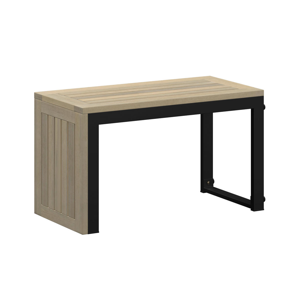 LOUNGETISCH  - Schwarz/Akaziefarben, Natur, Holz/Metall (35/71/41cm) - Ambia Garden