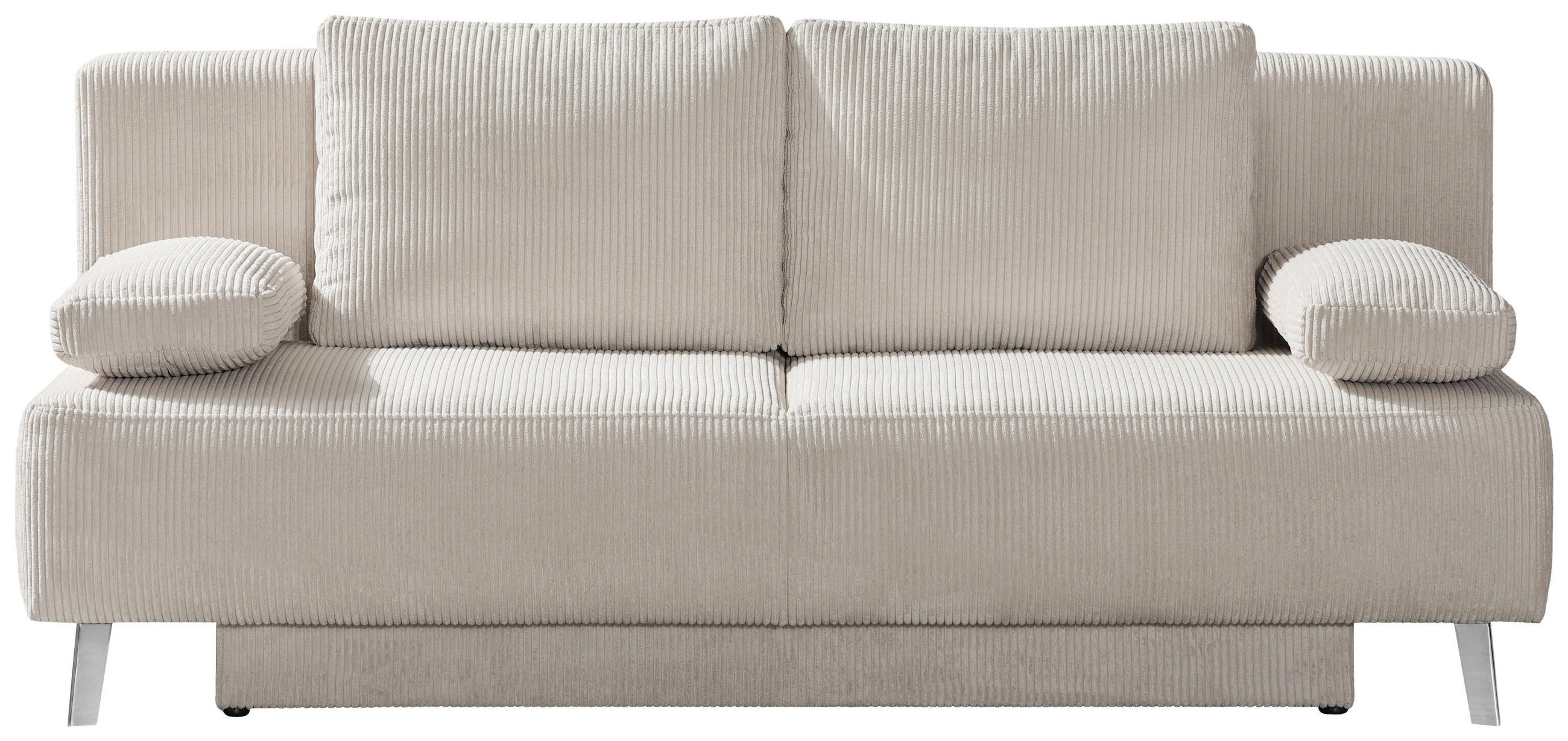 SCHLAFSOFA Cord Beige  - Beige, MODERN, Textil/Metall (193/85/88cm) - Novel
