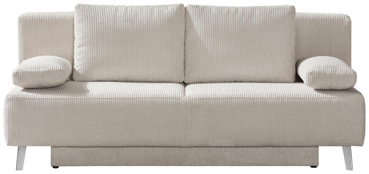 SCHLAFSOFA in Cord Beige  - Beige, Modern, Textil/Metall (193/85/88cm) - Novel