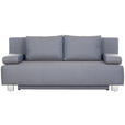 SCHLAFSOFA  in Grau  - Chromfarben/Grau, Design, Textil/Metall (197/88/89cm) - Xora