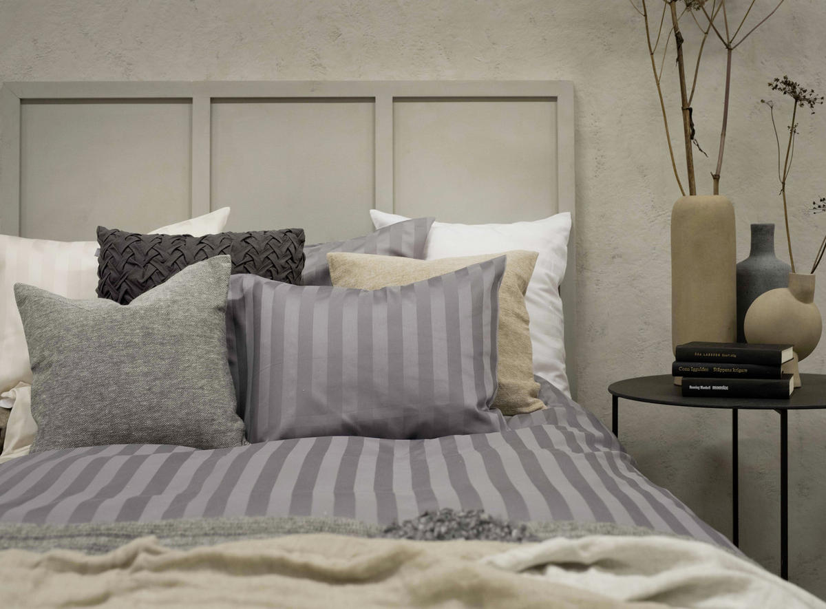 PÅSLAKANSET satin 150/210 cm  - grå, Basics, textil (150/210cm)