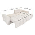 ECKSOFA in Flachgewebe Braun  - Schwarz/Braun, KONVENTIONELL, Kunststoff/Textil (256/157cm) - Carryhome