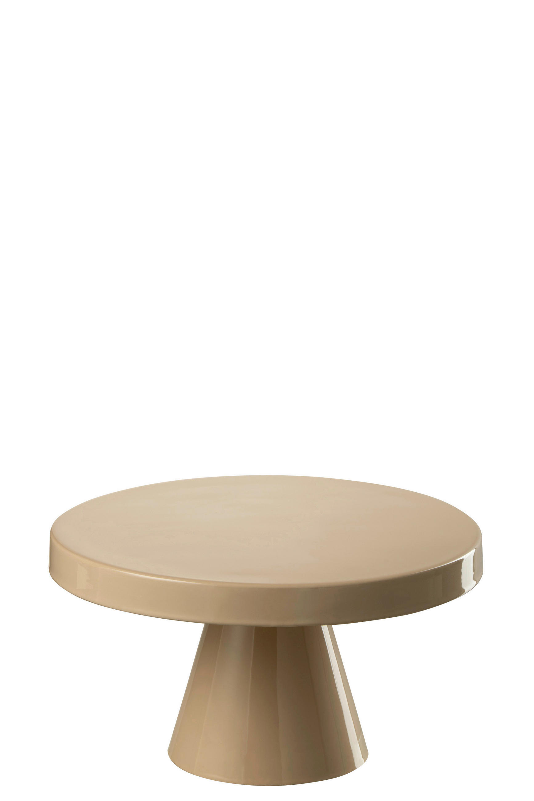TORTENPLATTE 25/25/14 cm   - Beige, Basics, Metall (25/25/14cm) - Ambia Home