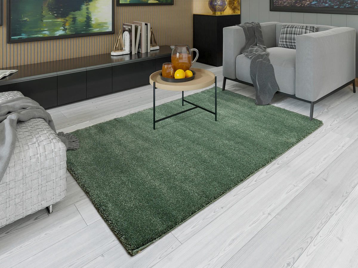 WEBTEPPICH 160/230 cm Grün  - Grün, Basics, Textil (160/230cm) - Novel