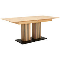 ESSTISCH in Holzwerkstoff 180-300/90/76 cm  - Eiche Bianco/Schwarz, Design, Holzwerkstoff (180-300/90/76cm) - Dieter Knoll