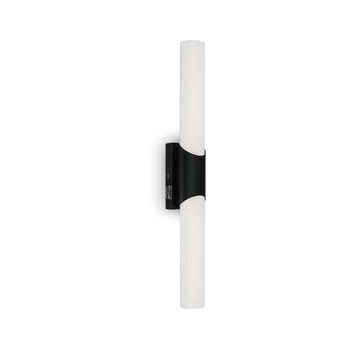 STENSKA SVETILKA ZA KOPALNICO  Klak  47/6,5 cm         4000 K - črna, Basics, kovina/umetna masa (47/6,5cm)
