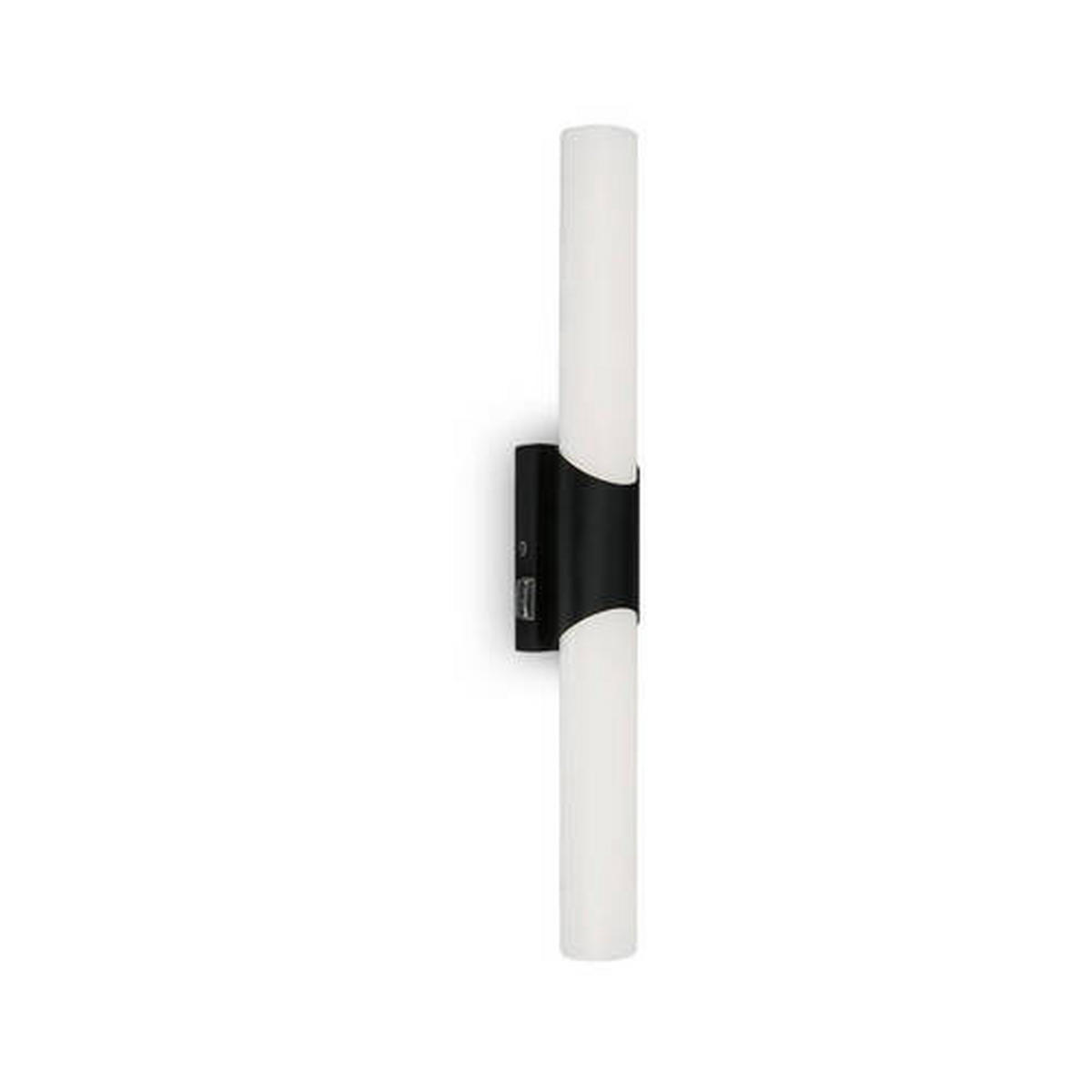 KUPAONSKA SVJETILJKA ZIDNA Klak  - crna, Basics, metal/plastika (47/6,5cm)