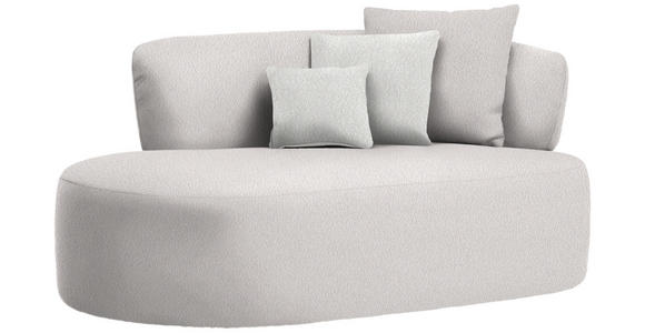 RÉCAMIERE  in Bouclé Sandfarben, Hellrosa  - Sandfarben/Hellrosa, MODERN, Kunststoff/Textil (166/86/105cm) - Hom`in