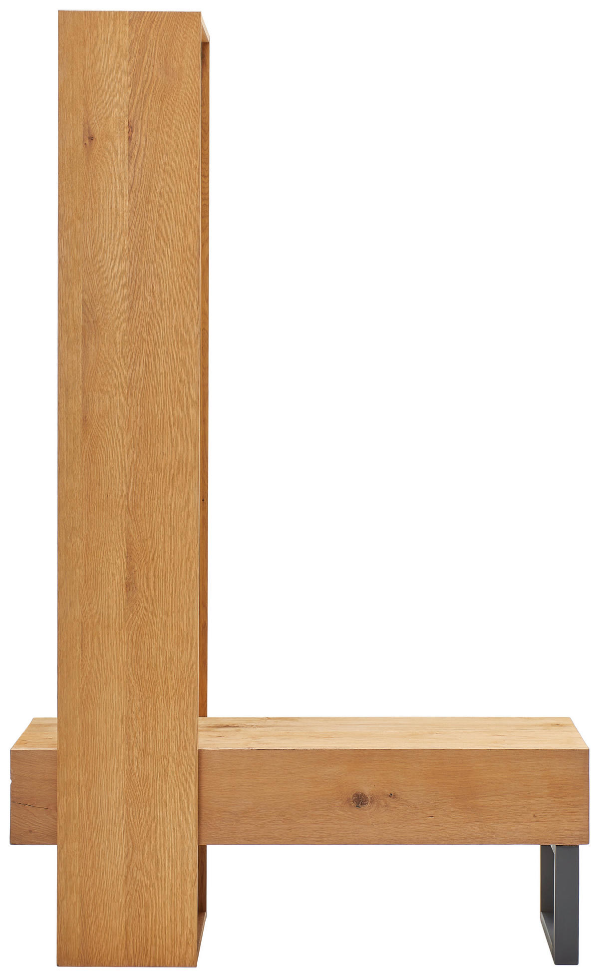 HALLMÖBEL 2 delar  i 120/196/43 cm  - svart/ekfärgad, Natur, metall/trämaterial (120/196/43cm) - MID.YOU
