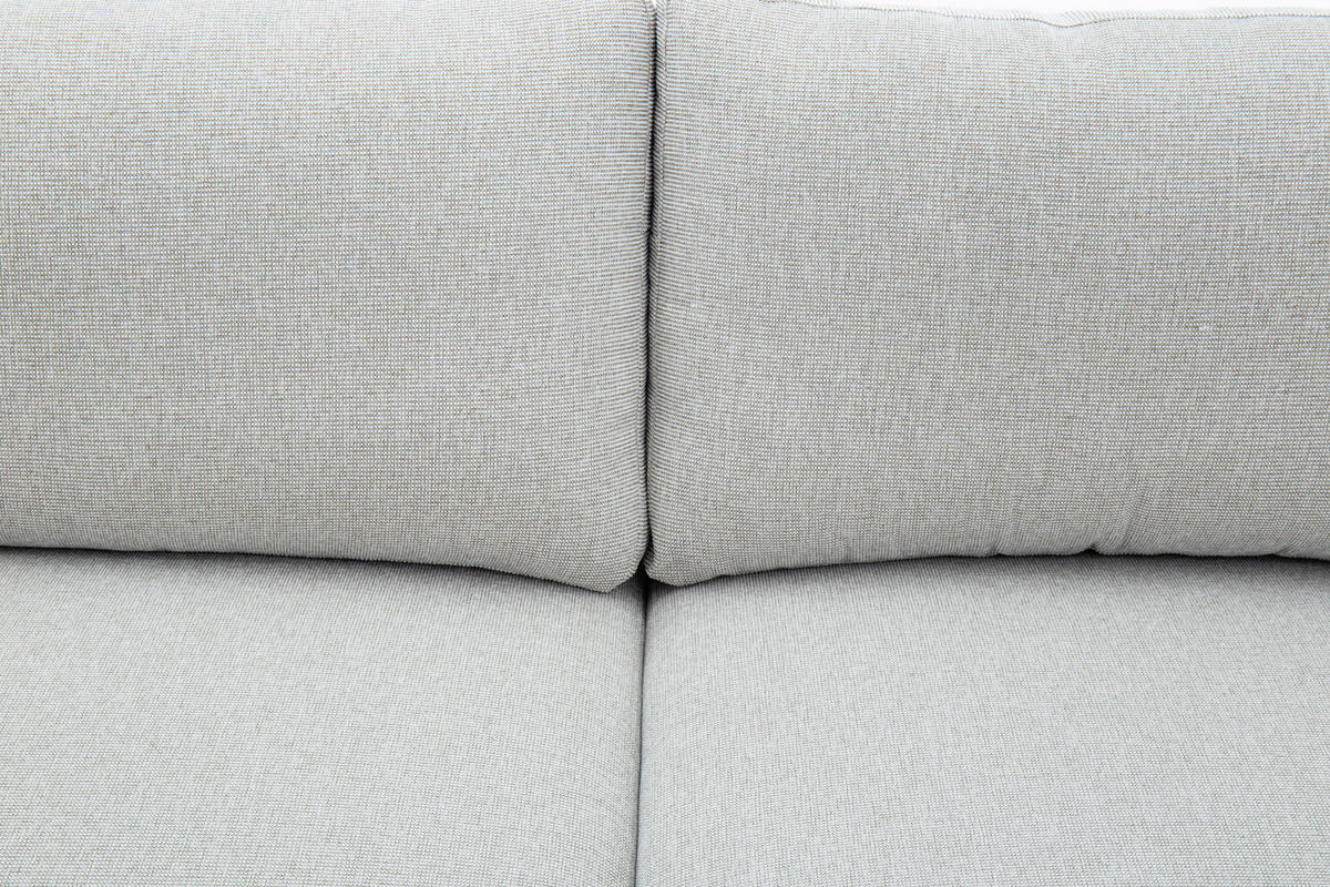 ECKSOFA Leinenoptik Beige  - Beige/Schwarz, Design, Kunststoff/Textil (152,5/225,5cm) - Livetastic