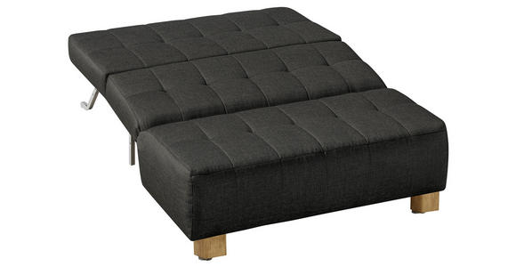 SCHLAFSOFA in Anthrazit - Anthrazit/Naturfarben, Design, Holz/Textil (125/92/102cm) - Novel