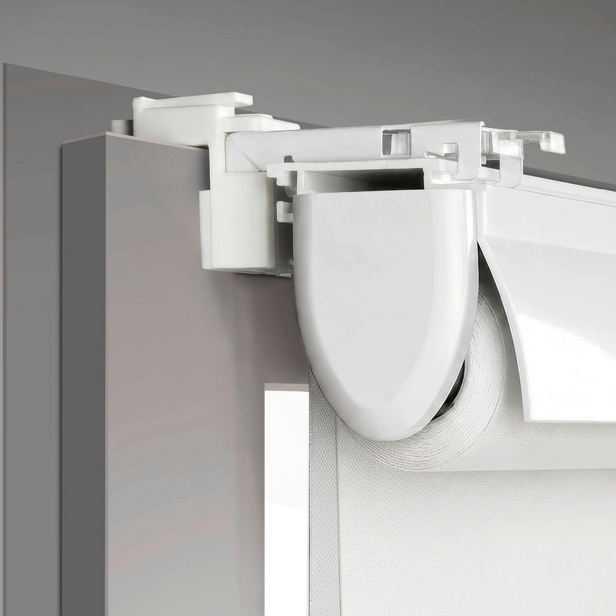 DOPPELROLLO  halbtransparent   70/160 cm   - Weiß, Basics, Kunststoff (70/160cm) - Boxxx