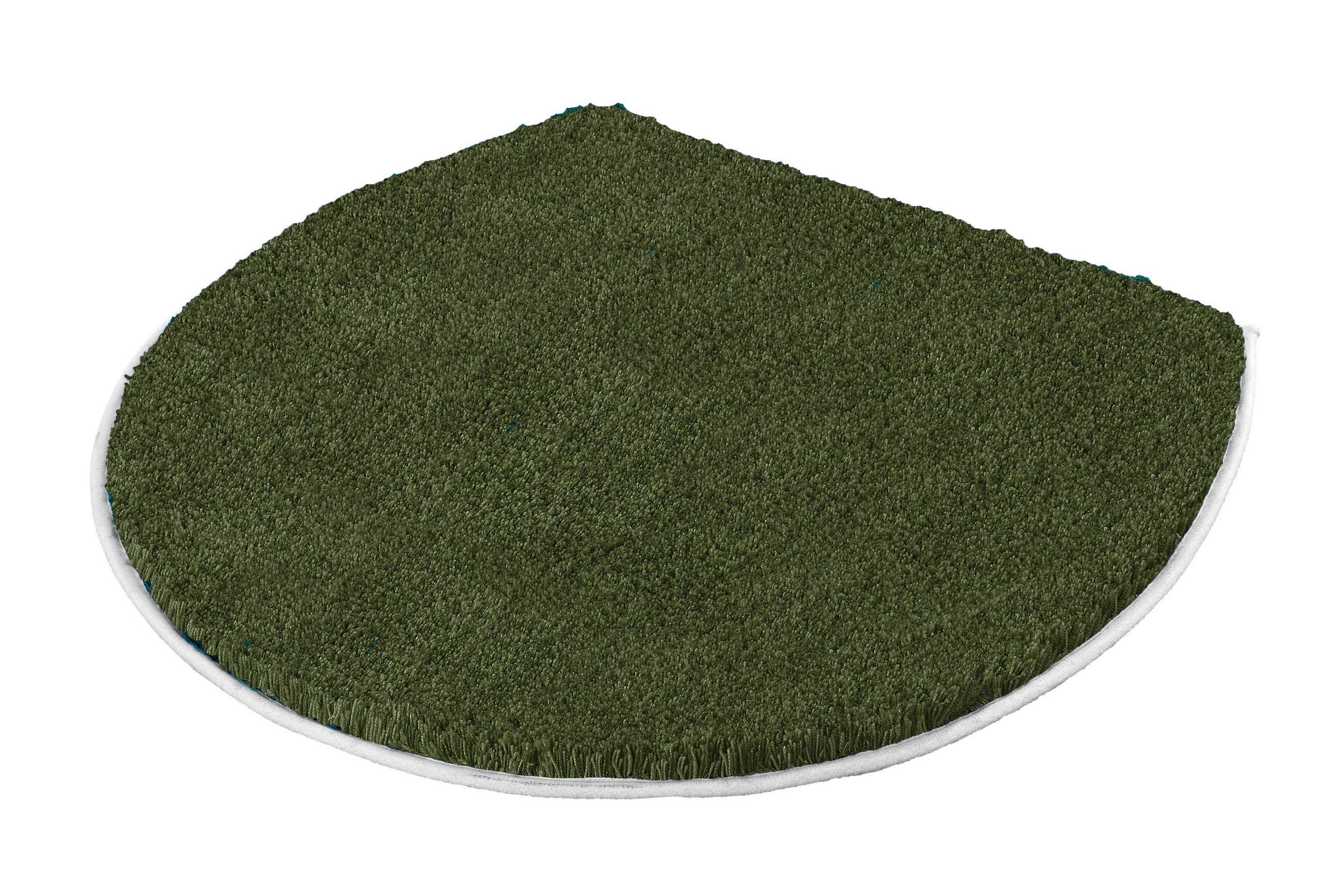 WC-DECKELBEZUG Waldgrün  - Waldgrün, Basics, Textil (47/50/3cm) - Kleine Wolke