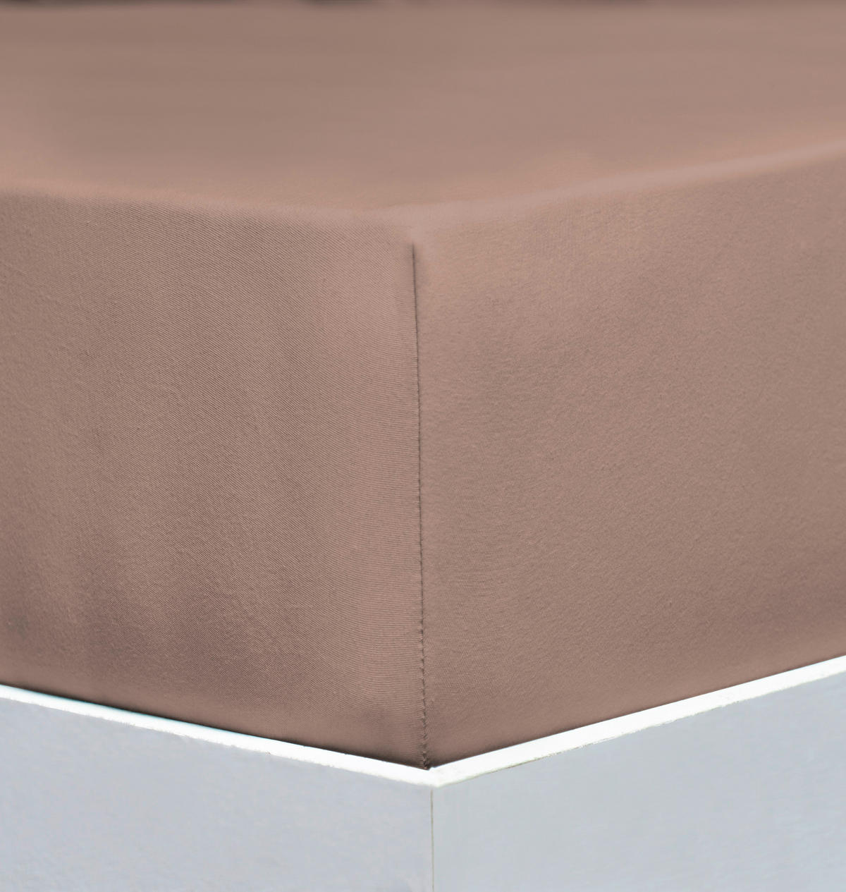 SPANNLEINTUCH 180-200/200-220 cm Jersey  - Hellbraun, Basics, Textil (180-200/200-220cm) - Florella