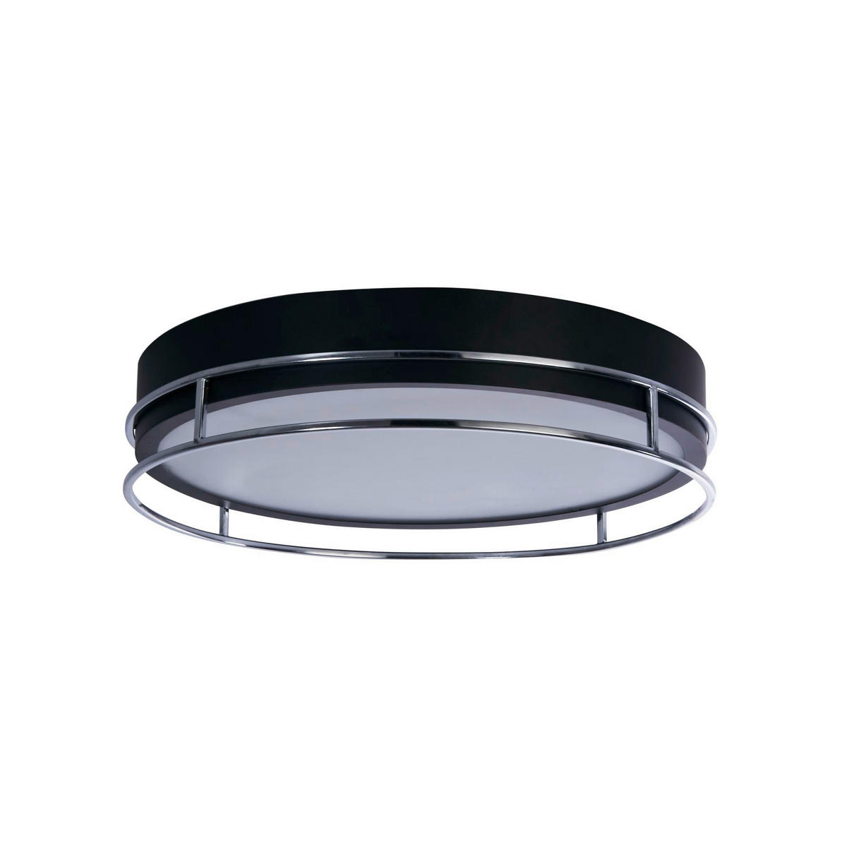 DECKENLEUCHTE  40/9,5 cm    - Schwarz, Design, Glas/Metall (40/9,5cm)