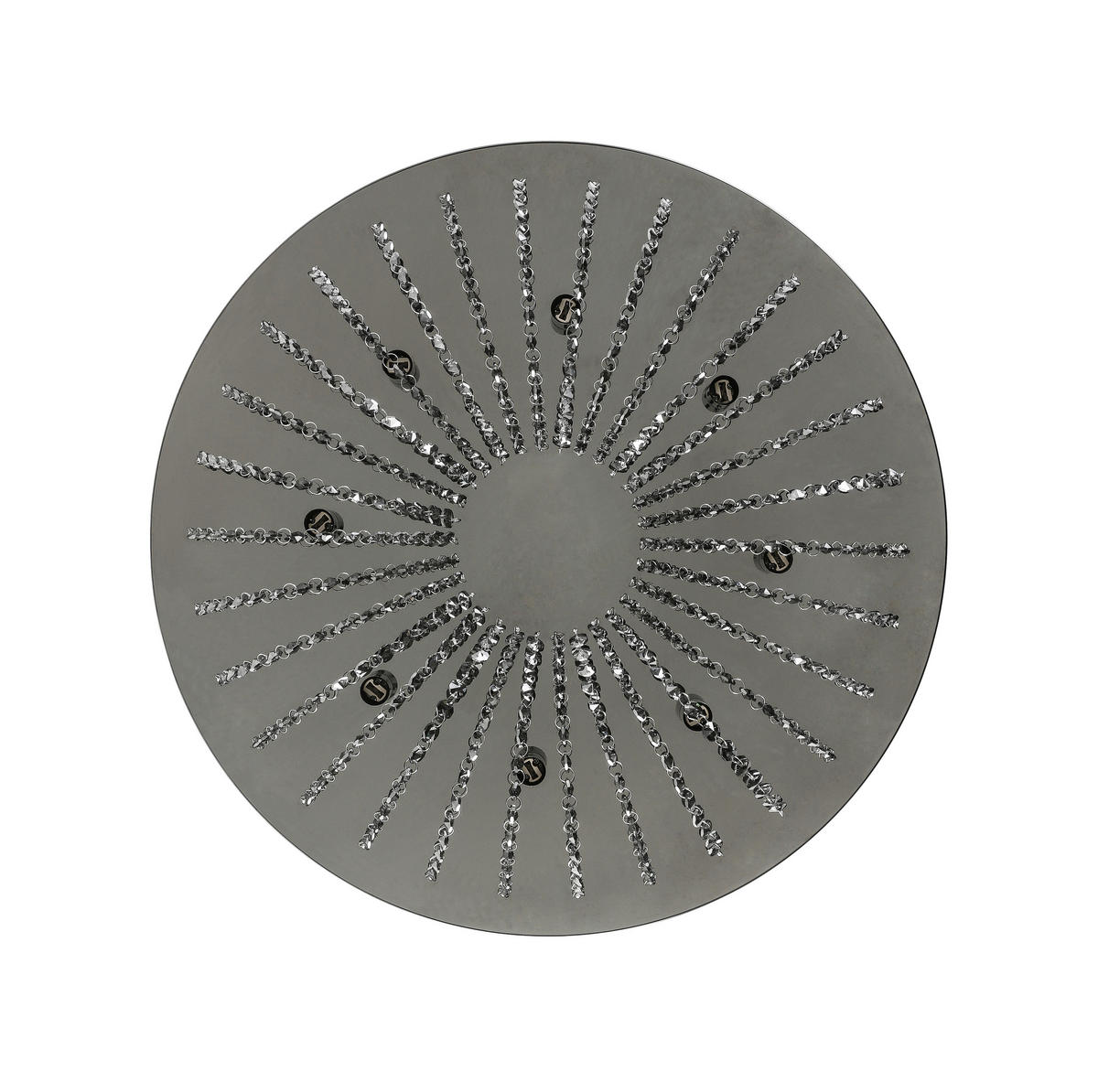 STROPNÉ SVIETIDLO, 60/13,5 cm  - čierna/chrómová, Design, kov/plast (60/13,5cm) - Novel