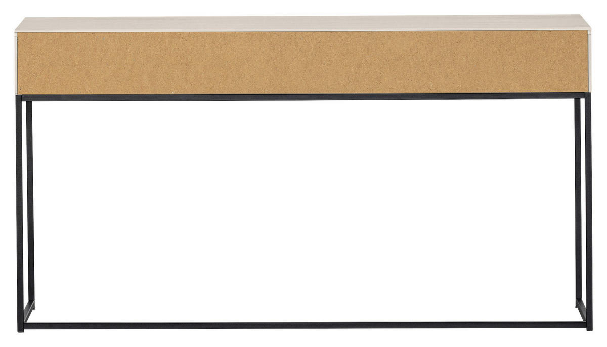 SCHREIBTISCH 140/40/74 cm  in Grau  - Schwarz/Grau, KONVENTIONELL, Holz/Metall (140/40/74cm) - Carryhome