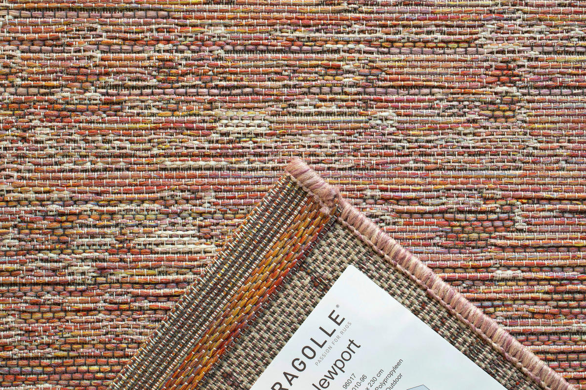 OUTDOORTEPPICH 120/170 cm Amalfi Lila, Rosa, Rot  - Lila/Rot, KONVENTIONELL, Textil (120/170cm) - Novel