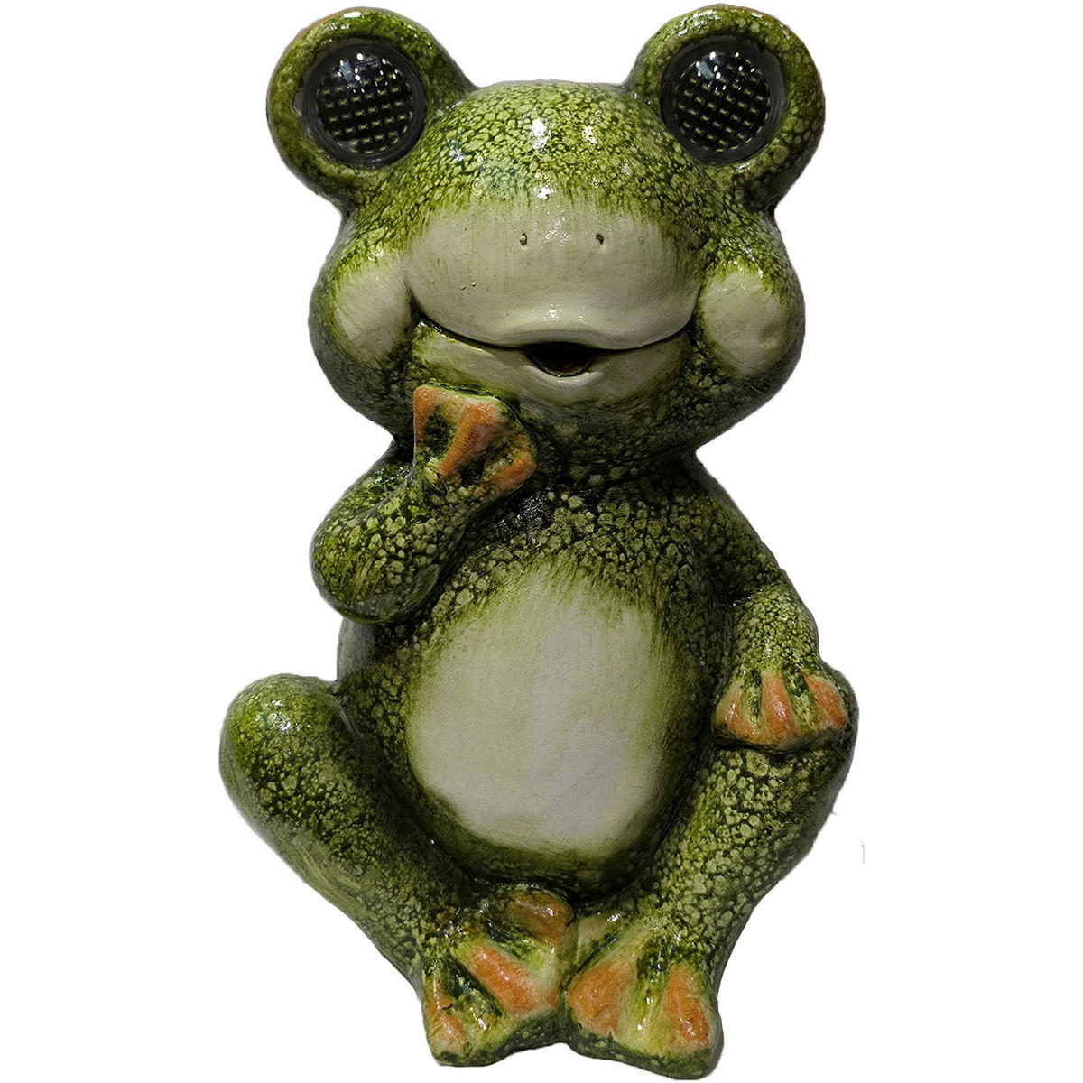 DEKORATIONSGRODA - vit/grön, Lifestyle, sten (20,5/30,5/17cm)