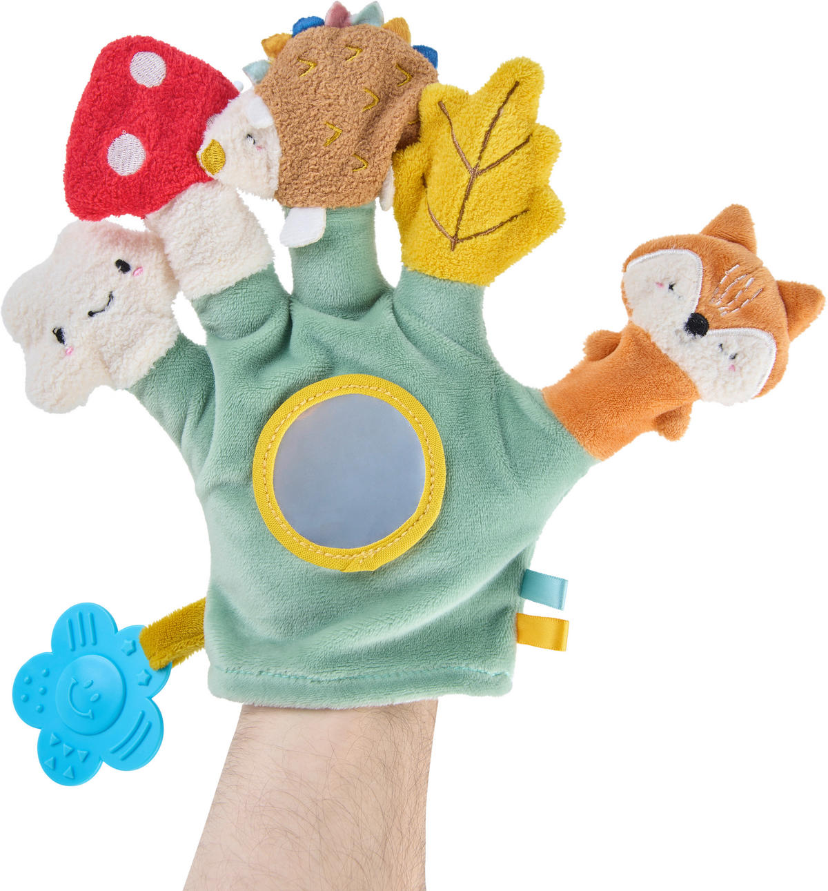 FINGERPUPPE - Blau/Gelb, Basics, Textil (27/27/2cm) - Patinio