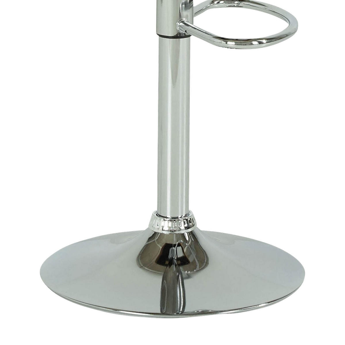 BARHOCKER-SET Lederlook Braun Stahl Sitzfläche 360° drehbar  - Chromfarben/Braun, MODERN, Textil/Metall (42/98-120/51cm) - MID.YOU