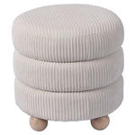 HOCKER in Holz, Textil, Holzwerkstoff Creme  - Creme/Naturfarben, LIFESTYLE, Holz/Holzwerkstoff (42/41/42cm) - Xora