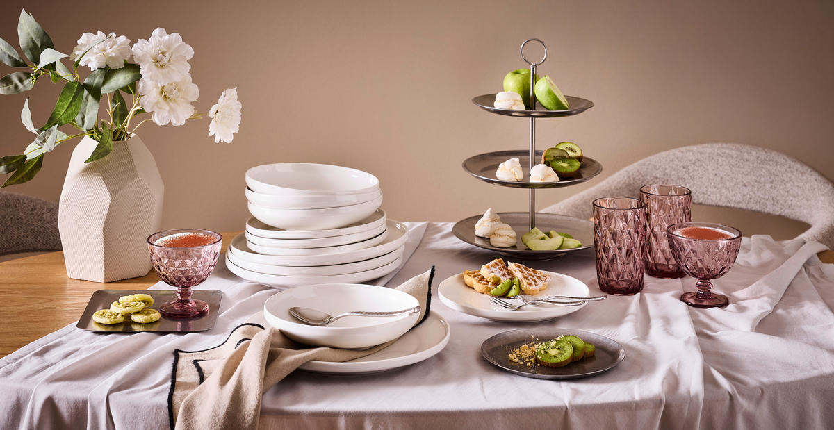 KOMBI SERVIS    12-dijelni   Vola  - bijela, Design, keramika - Novel