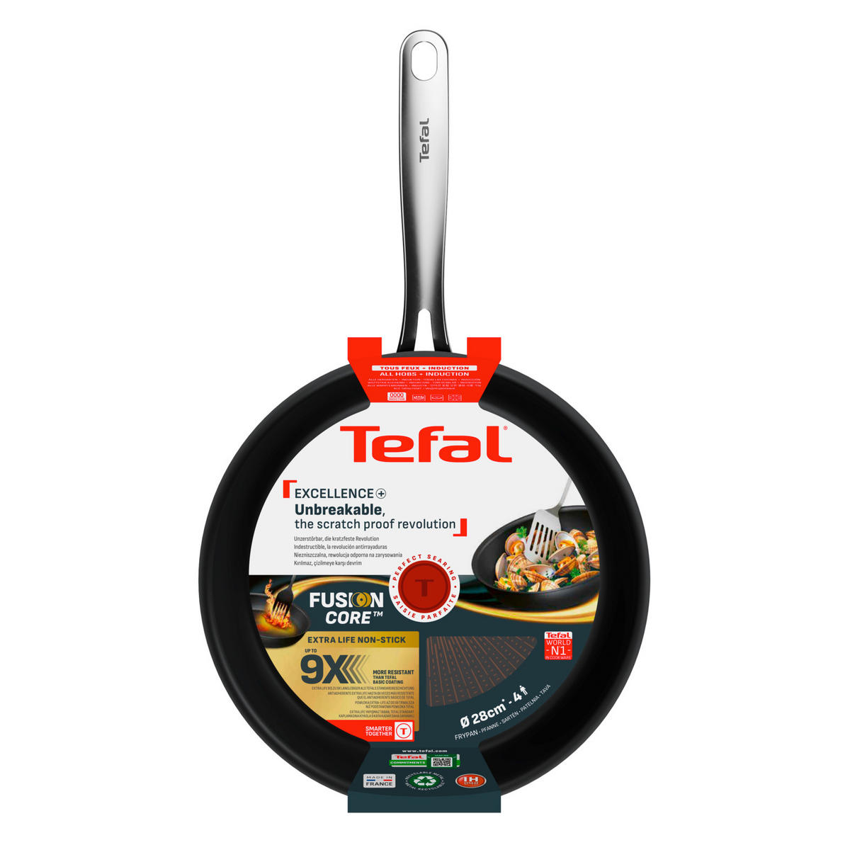 TIGANJ ZA PEČENJE  28 cm        - crna, Osnovno, metal (28cm) - Tefal