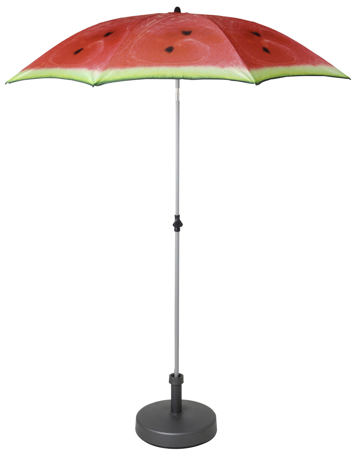 SONNENSCHIRM  200/200 cm  - Silberfarben/Rot, Design, Textil/Metall (200/200cm) - Doppler