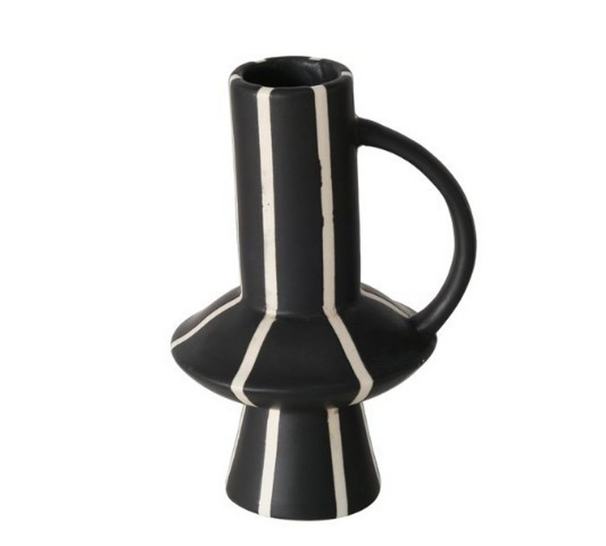 VAS 14,5 cm  - vit/svart, Basics, keramik (9,9/8,7/14,5cm)