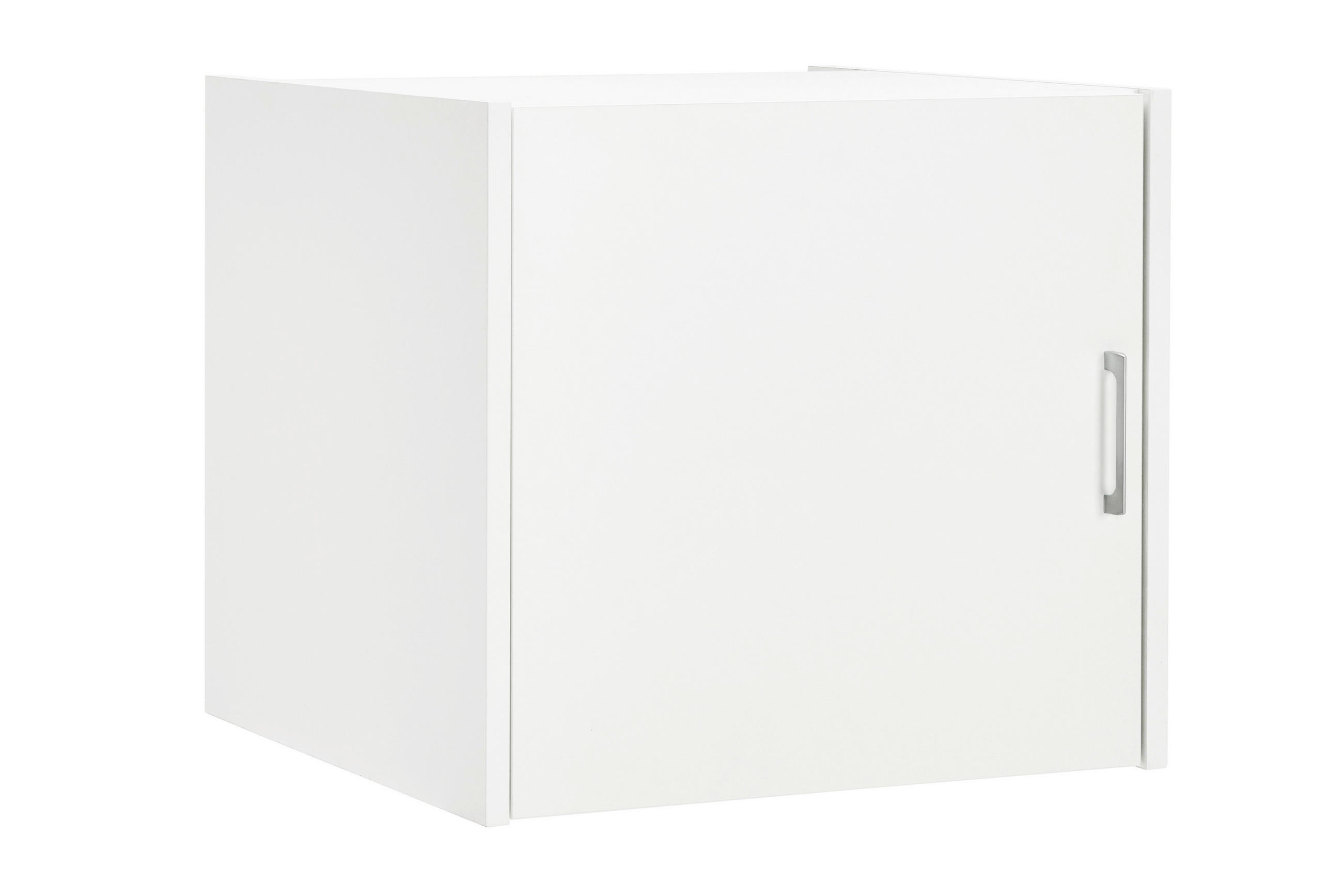 NADSTAVEC NA SKRIŇU, 67/61/65,5 cm - biela/strieborná, Design, kompozitné drevo/plast (67/61/65,5cm) - Xora