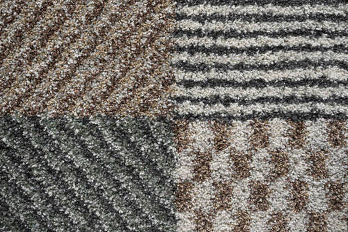 WEBTEPPICH 80/150 cm Mehari Creme, Grau, Grün  - Creme/Grau, KONVENTIONELL, Kunststoff/Textil (80/150cm) - Novel